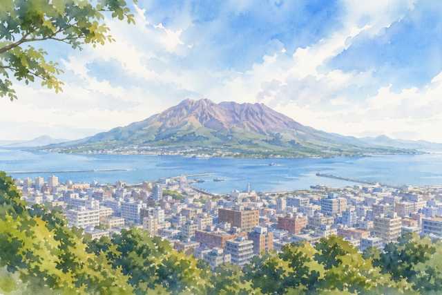 sakurajima-city-view